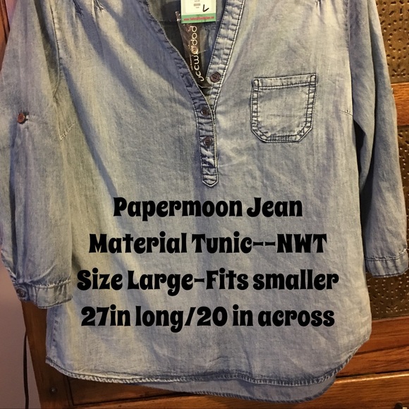 Papermoon Brand Tunic—Size Large—New - Picture 2 of 3
